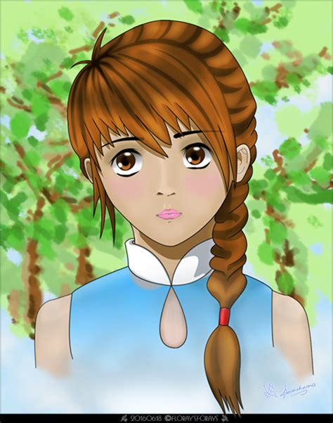 Girl With French Braids By Floriacharms On Deviantart