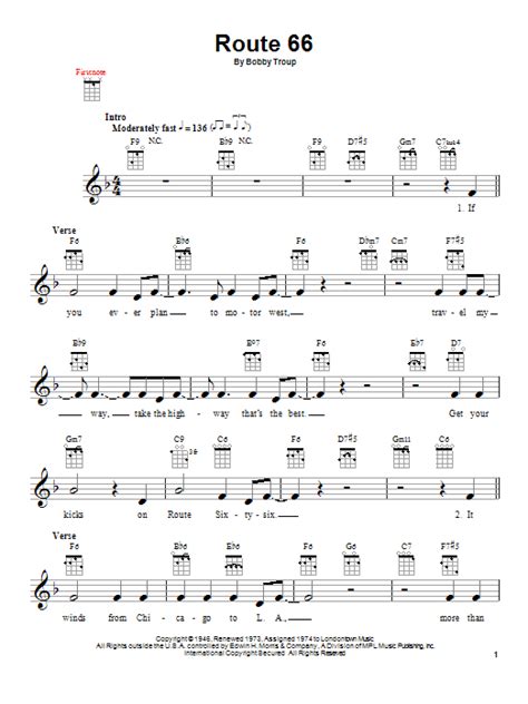 Soundtrack wonder band — route 66 02:51. Route 66 | Sheet Music Direct
