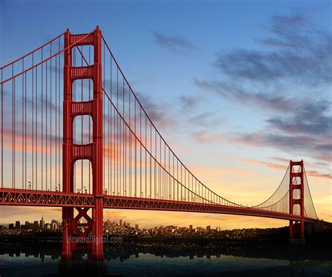 Panorama of golden gate bridge at sunset. Why The Golden Gate Bridge Is An Engineering Marvel ...