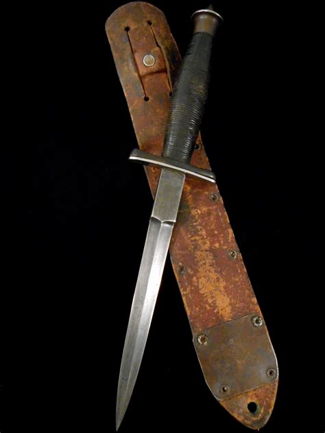 Us Ww2 Case V42 Stiletto Fighting Knife V 42 1st Special Service Force