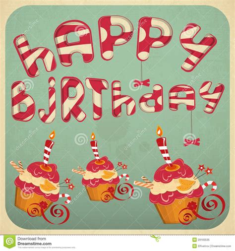 Happy birthday vintage birthday happy greeting cards birthday cards greeting cards birthday greeting happy vintage birthday vintage vintage cards vintage greeting happy cards happy greeting love vector card background valentine39s day greeting cards heart card ribbons hearts. Vintage Birthday Card With Cakes Royalty Free Stock Photo ...