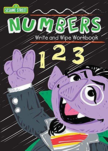 Sesame Street Write And Wipe Workbooks Numbers The Count By Kappa