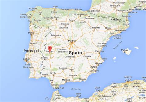 Caceres Spain Map Zip Code Map