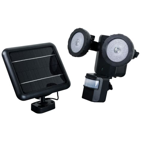 Xepa 600 Lumen 160 Degree Outdoor Motion Activated Solar Powered Black