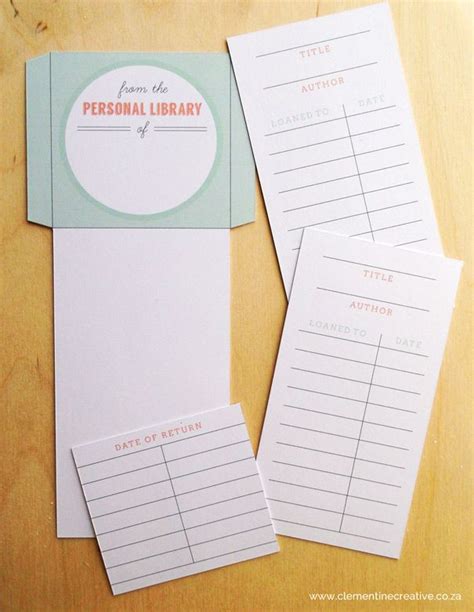 Free Printable Library Cards Library Card Baby Books Diy Free