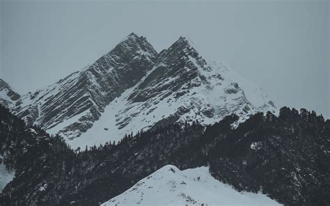 Download Wallpaper 3840x2400 Mountains Peaks Snow Winter Landscape