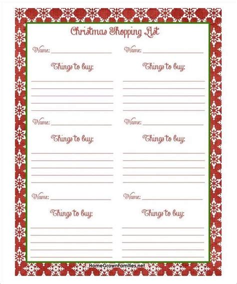 Santa T Exchange List Templates 7 Free Printable Xlsx And Word