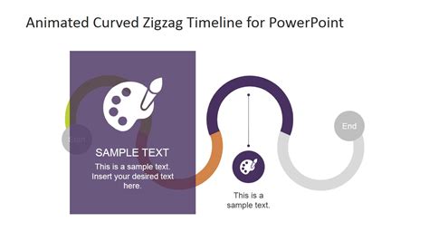 Animated Curved Zigzag Timeline For Powerpoint Slidemodel