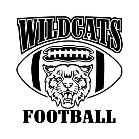 Wildcats Mascot Football Instant Download 1 Vector Eps Dxf Etsy