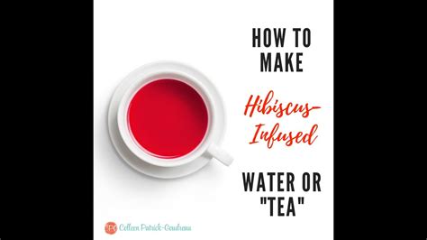 How To Make Hibiscus Infused Water Youtube
