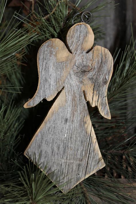 Christmas Angel Ornaments Christmas Wood Crafts Rustic Christmas