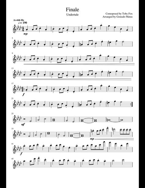 All music is for violin, viola, and cello unless otherwise noted. Finale - Violin Solo sheet music for Violin download free in PDF or MIDI