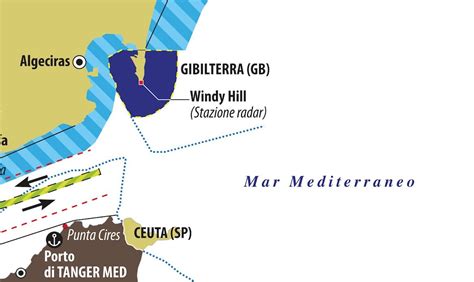 Carta Limportanza Strategica Dello Stretto Di Gibilterra Limes