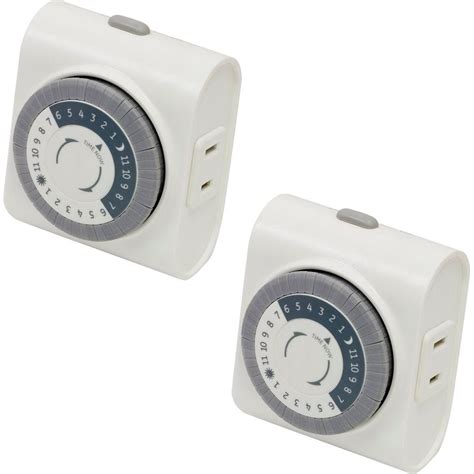 Ge 15 Amp 24 Hour Plug In Dial Basic Timer 15131di The Home Depot