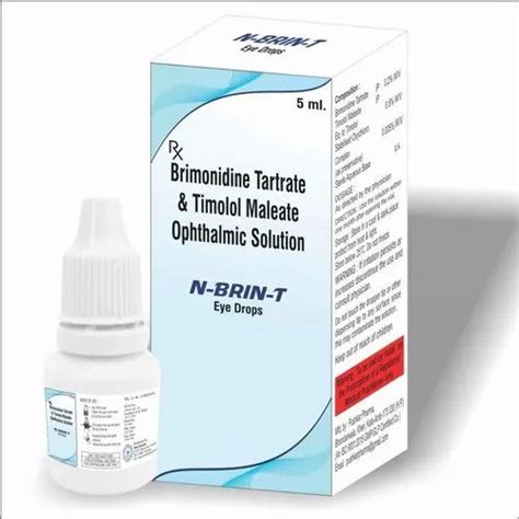 Brimonidine Tartrate And Timolol Maleate Opthalmic Solution Eye Drops At