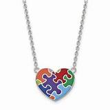 Autism Awareness Necklace Sterling Silver Pictures
