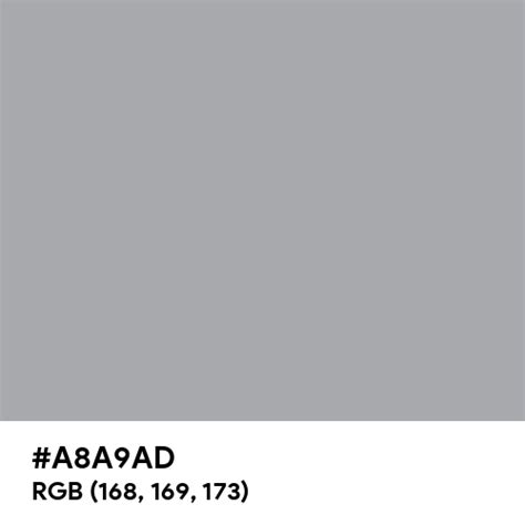 Metallic Silver Color Hex Code Is A8a9ad
