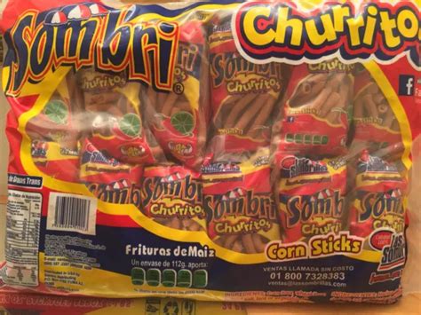 24 Pkgs Churritos Las Sombrillas Maiz Corn Stick Churros 6lb 27kg