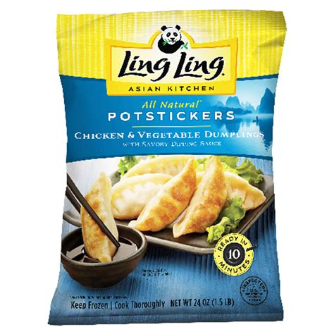 Ling Ling Potstickers Chicken And Vegetable Dumplings 24 Oz Egg Rolls
