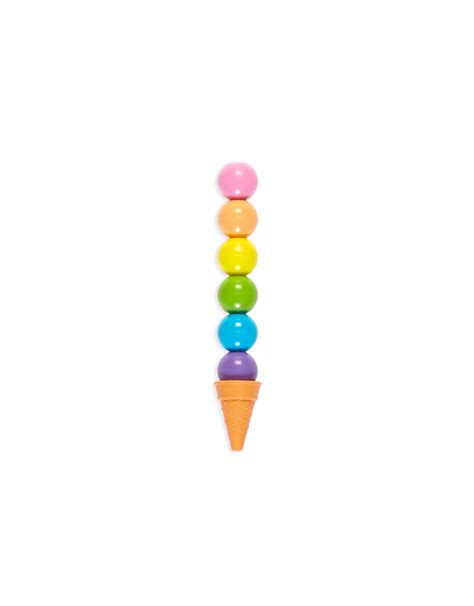 Rainbow Scoops Vanilla Scented Stacking Erasable Crayons Tools 4 Teaching