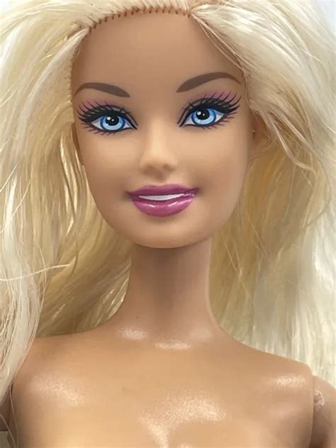 Mattel Barbie Doll Blonde Hair Clapping Hands Articulated Knees Nude For Ooak Picclick