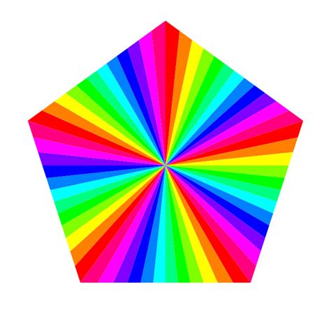 12 Color Rainbow Pentagon By 10binary On Deviantart