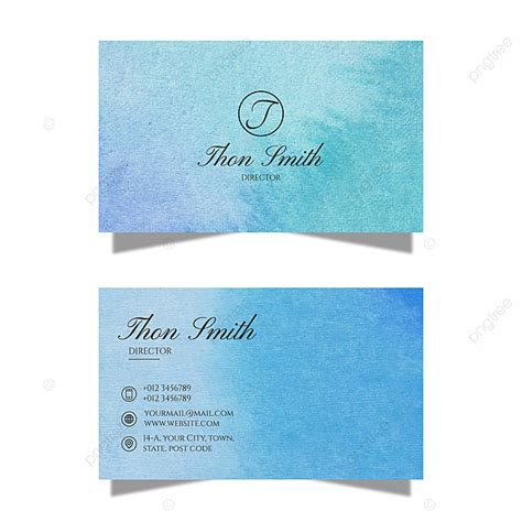 Watercolor Business Card Templates Design Template Download On Pngtree