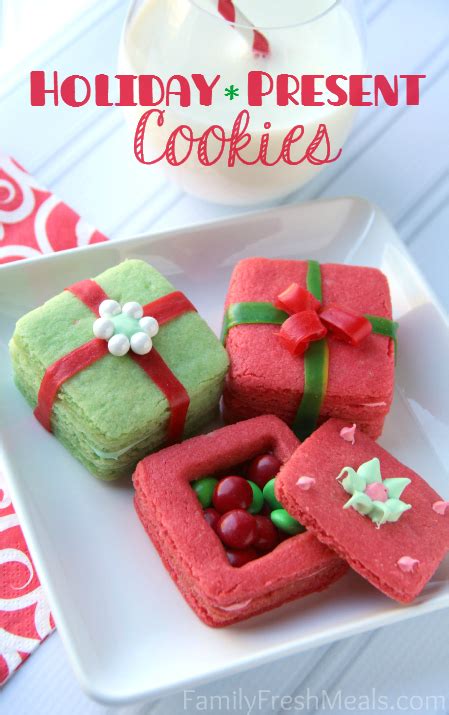 With christmas just around the corner, what better way to get into the christmas spirit than to do some fun christmas crafts for kids? Crafty Holiday Cookies for Kids 3D Present Cookies - Family Fresh Meals
