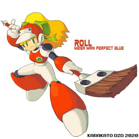 Roll Mega Man Perfect Blue By Karakato On Newgrounds