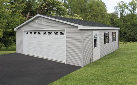 Detached Two Car Garages For Sale Amish Double Garages