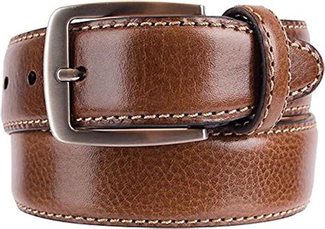 Kirkland Signature Mens Italian Leather Full Grain Belt Brown Size 38