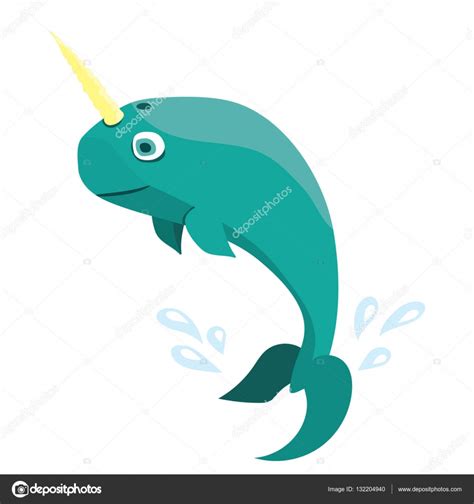 There are tons of underwater pokémon out there now, to the point that the ocean of the franchise is now littered with critters from tiny to gargantuan. Blue baby narwhal . Flat vector illustration isolated on ...