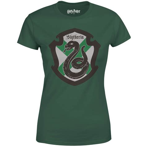 Harry Potter Slytherin House Green Womens T Shirt Clothing Zavvi Us