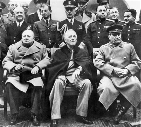 Stalin Fdr And Churchill At Yalta Today In History February 4 A