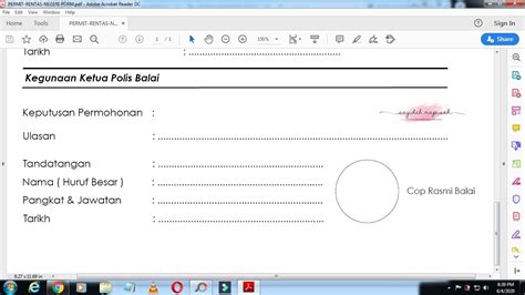 0 ratings0% found this document useful (0 votes). Permit Pergerakan Pkp Borang Kebenaran Rentas Negeri Pdf