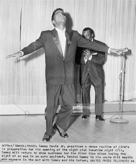 Sammy Davis Jr Is Shown As He Practiced A Dance Routine At Ciros In
