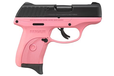 Ruger Ec9s 9mm Striker Fired Pistol With Pink Grip Frame And Black