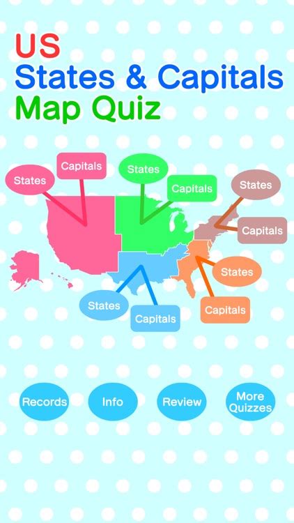 Us States Capitals Map Quiz