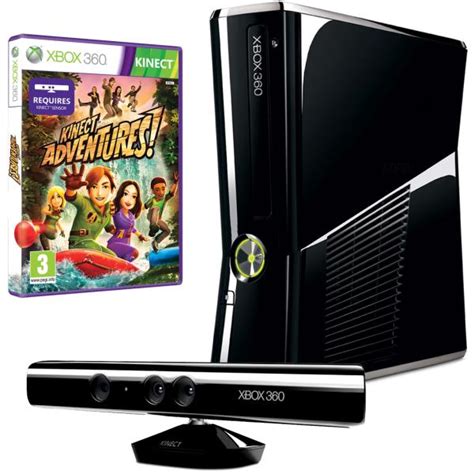 Xbox 360 250gb Bundle Includes Kinect Sensor And Kinect Adventures