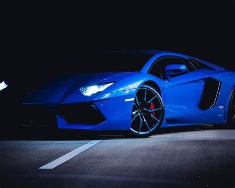 Download Sports Car Blue Lamborghini 1280x1024 Wallpaper Standard 54