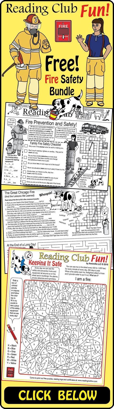 Enjoy A Fire Prevention Themed Two Page Activity Set And Color In