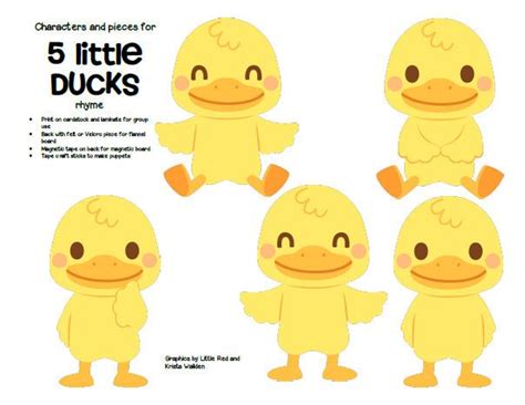 Help mama duck call her little ones back with these coloing pages. ***FREE*** Characters and pieces for 5 Little Ducks went ...
