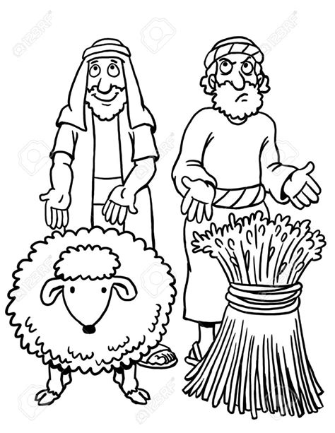 Cain and abel coloring page free printable coloring pages – Artofit