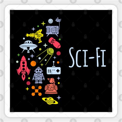 Sci Fi Theme Sci Fi Theme Sticker Teepublic