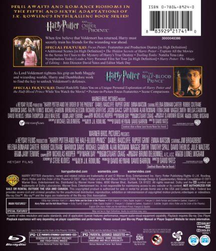 Harry Potter Double Feature Harry Potter And The Order Of The Phoenix