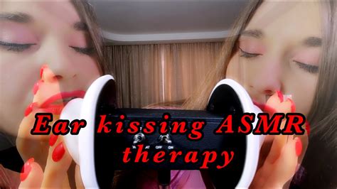 ASMR Ear Kissing Therapy Tingly Kisses And Mouth Sounds YouTube