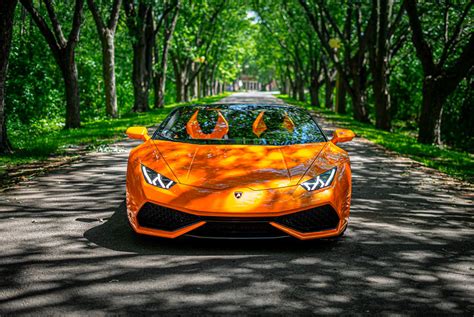 Rent An Orange Lamborghini Huracan Spyder Vanguard Luxury Rentals