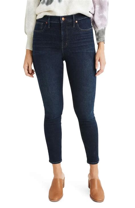 Madewell 9 Inch Mid Rise Skinny Jeans Orland Wash Nordstrom In 2021 Skinny Jeans Mid Rise