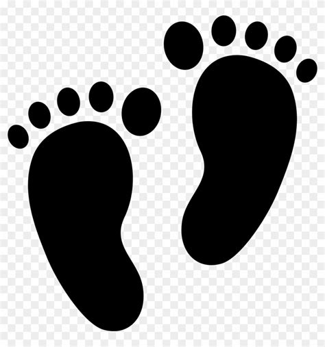 Footprint Clipart Baby Feet Silhouette Free Transparent Png Clipart