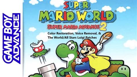 Super Mario Advance 2 Super Mario World Snes With The Color